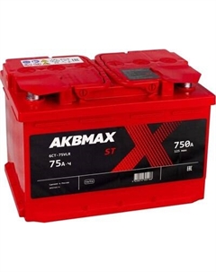 Автомобильный аккумулятор AKBMAX R ST 75R RL3 Akbmax