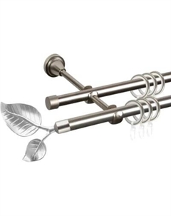 Карниз для штор АС ФОРОС Prime D16Г/16Г + наконечники Лист большой Ас форос