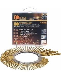 Набор сверл Forstime По металлу FT-924U100