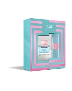 Парфюмерный набор Antonio Banderas Blue Seduction жен 2021 туалетная вода+дезодорант-спрей Antonio banderas