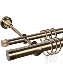 Карниз для штор АС ФОРОС Grace D25Г/16Г составной + заглушка Плоская Ас форос