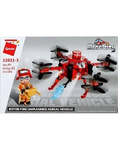 Конструктор Qman Огнеборцы. Пожарный квадрокоптер 12021 / 10855651