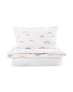 Комплект постельный для малышей Ночь нежна Облачка Бэби 40х60 / 10478-1+10479-1