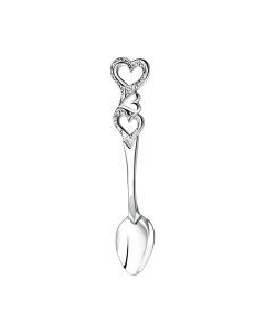 Кофейная ложка Кольчугинский мельхиор Сердечко / КМ1809ЛЖ06