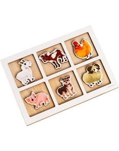 Развивающий игровой набор Лесная мастерская Ферма. Тренажер памяти / 5698331