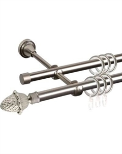 Карниз для штор АС ФОРОС Prime D16Г/16Г + наконечники Магнолия Ас форос