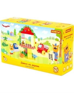 Конструктор Полесье Три кота. Домик на дереве / 61380