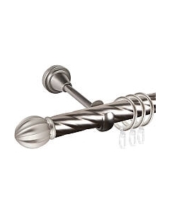 Карниз для штор АС ФОРОС Grace D25К + наконечники Тапас Ас форос