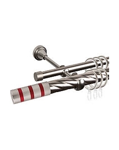 Карниз для штор АС ФОРОС Grace D25К/16Г составной + наконечники Тристан красный Ас форос