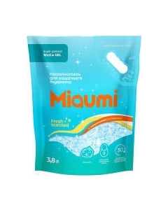 Наполнитель для туалета Miaumi Silica Gel силикагелевый с ароматом свежести