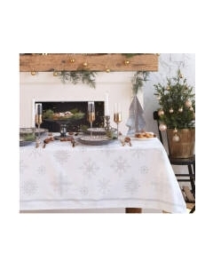 Скатерть Этель Серебряные снежинки / 5135191