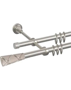 Карниз для штор АС ФОРОС Prime D16Г/16Г + наконечники Трапеция Ас форос