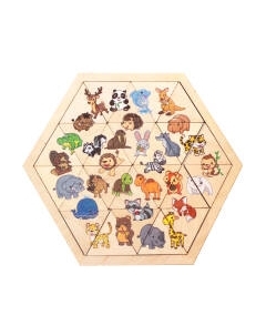 Развивающая игра Десятое королевство Зверюшки. Занимательные треугольники / 00781