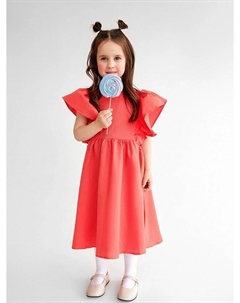 Платье для девочек в красном оттенке с декоративными рукавами Mark formelle