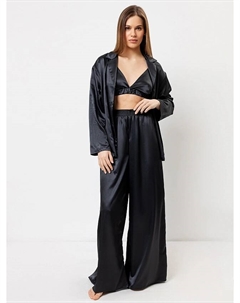 Брюки женские домашние в черном цвете Mark formelle