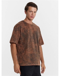 Футболка мужская коричневая с обработкой эйсид Mark formelle