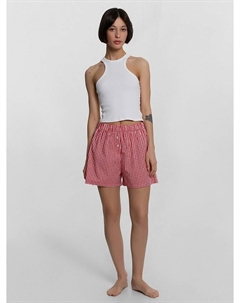 Шорты домашние женские красные в клетку Mark formelle