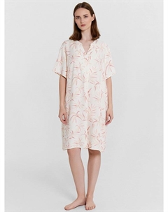 Туника домашняя женская кремовая с принтом Mark formelle