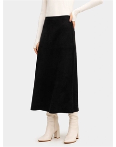 Юбка женская в черном цвете "под замшу" Mark formelle