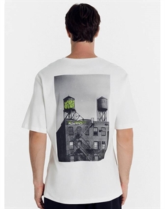 Футболка мужская белая с печатью Mark formelle