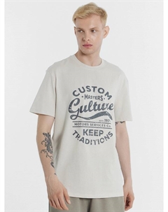 Футболка мужская серая с печатью Mark formelle