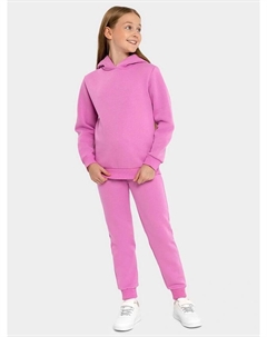 Комплект для девочек теплый (худи, брюки) в розовом оттенке Mark formelle