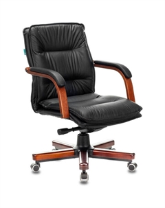 Кресло T-9927WALNUT-LOW (черный) Бюрократ