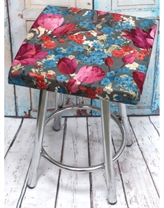 Подушка для сиденья CUADRO CONCEPT LINE. ТЮЛЬПАНЫ 33*33*2. Цвет розовая фуксия, светло-бирюзовый, серый, арт. 33-318 Матех