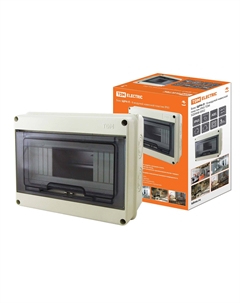 Бокс ЩРН-П-8 модулей навесной пластик IP65 TDM Tdm electric