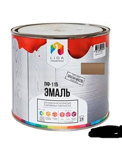 Эмаль ПФ-115 белая LIDA 2кг Lida лакокраска