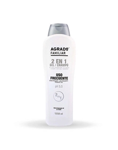 Гель для душа + шампунь 2 в 1 для частого использования 1250 Agrado