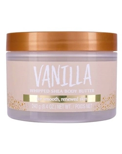 Крем-баттер для тела с ароматом ванили Vanilla Whipped Shea Body Butter 340 Tree hut
