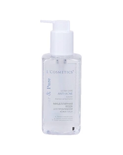 Мицеллярная вода для проблемной кожи Clear & Pure ULTRA CARE ANTI-ACNE 275 L'cosmetics