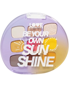 Палетка теней для век Be your own sunshine Love generation