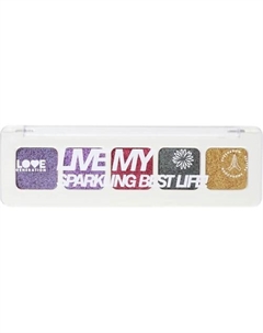 Палетка дуохромных теней для век Live my sparkling best life! Love generation