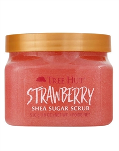 Сахарный скраб для тела с ароматом клубники Strawberry Shea Sugar Scrub 610 Tree hut