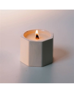 Свеча в стакане из гипса "Лепестки роз" 45 Мануфактура баличевых