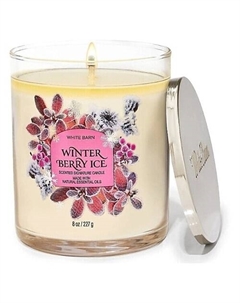 Свеча ароматическая White Barn Winterberry Ice 100 Bath & body works