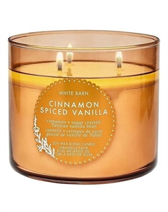 Ароматическая свеча White Barn Cinnamon Spiced Vanilla 100 Bath & body works