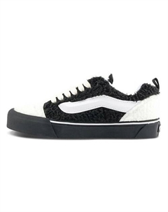 Кроссовки Knu Skool Anti-Slip Wear-Resistant Low-Top Skateboard Shoes Black White Vans