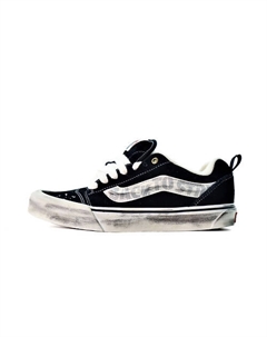 Кроссовки Knu Skool Wear-resistant And Lightweight Black Beige White Vans