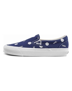Кроссовки Og Classic Slip on Lx Low Top Casual Skateboarding Shoes White Blue Vans
