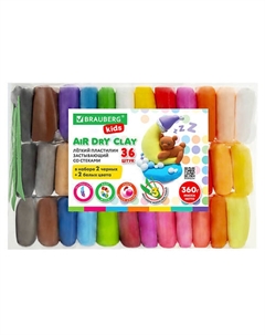 Пластилин супер лёгкий воздушный застывающий KIDS Brauberg