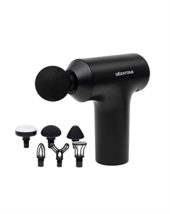 GEZATONE Перкуссионный массажер пистолет для тела, 4 насадки AMG140 Gezatone