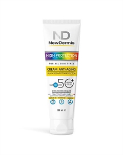 Омолаживающий солнцезащитный крем SPF 50+ PPD24 100 Newdermis