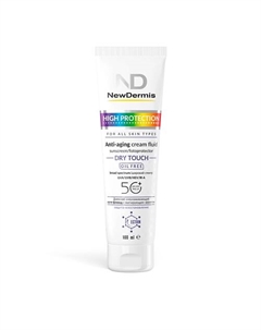 Омолаживающий крем-флюид матирующий HIGH PROTECTION DRY TOUCH SPF 50+ PPD 24 100 Newdermis