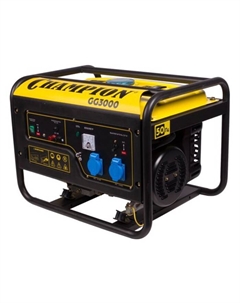 Генератор бензиновый CHAMPION GG3000, 4Т, 2.5 кВт, 220 В, 15 л, ручной старт Champion