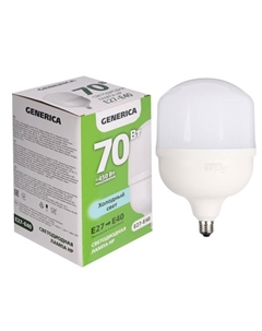 Лампа светодиодная HP, 70 Вт, 6500 К, E27-E40, 230 В, LL-HP-70-230-65-E27-E40-G Generica