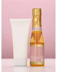 Подарочный набор «Весна в сердце», гель для душа шампанское 250 мл и крем для тела 200 мл Чистое счастье