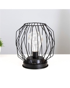 Ночник «Гараж» черный от батареек 3xААА 19×16×16 см Risalux